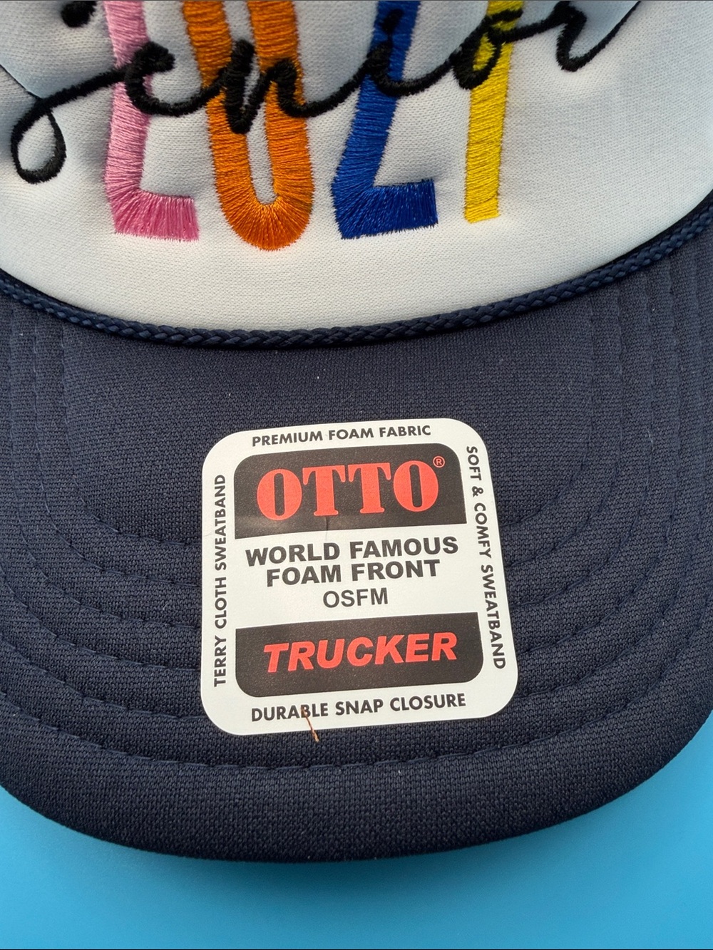 Senior 2027 Embroidered Trucker Hat Otto Cap Graduation Gift Vacation Beach - Picture 3 of 4